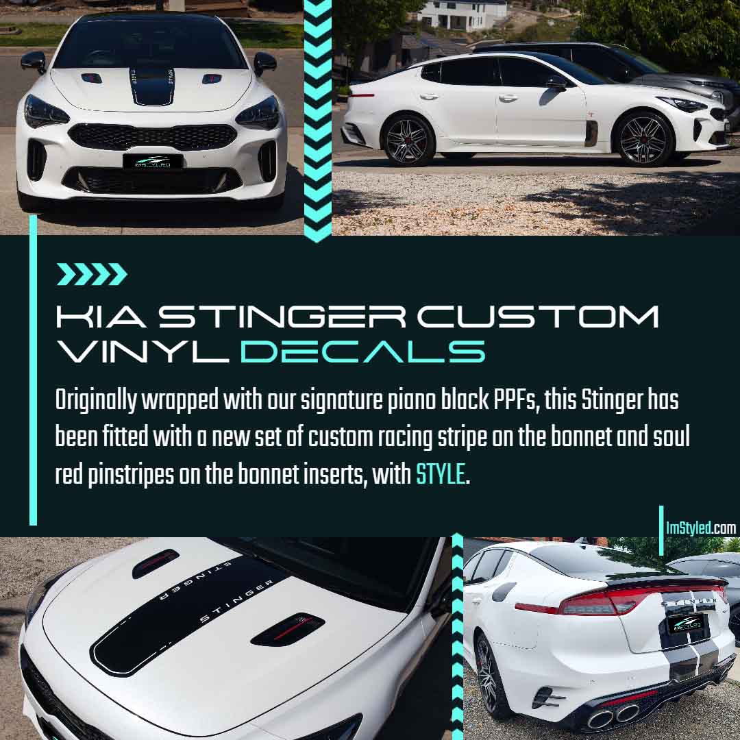 imstyled kia stinger vinyl decals geelong melbourne